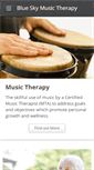 Mobile Screenshot of blueskymusictherapy.com
