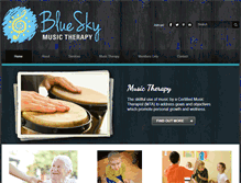 Tablet Screenshot of blueskymusictherapy.com